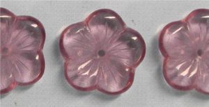 Böhmische Glasperlen - Blüten