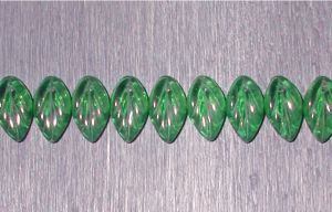 Böhmische Glasperlen - Blätter